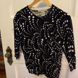 Requirements three-quarter sleeve cardigan